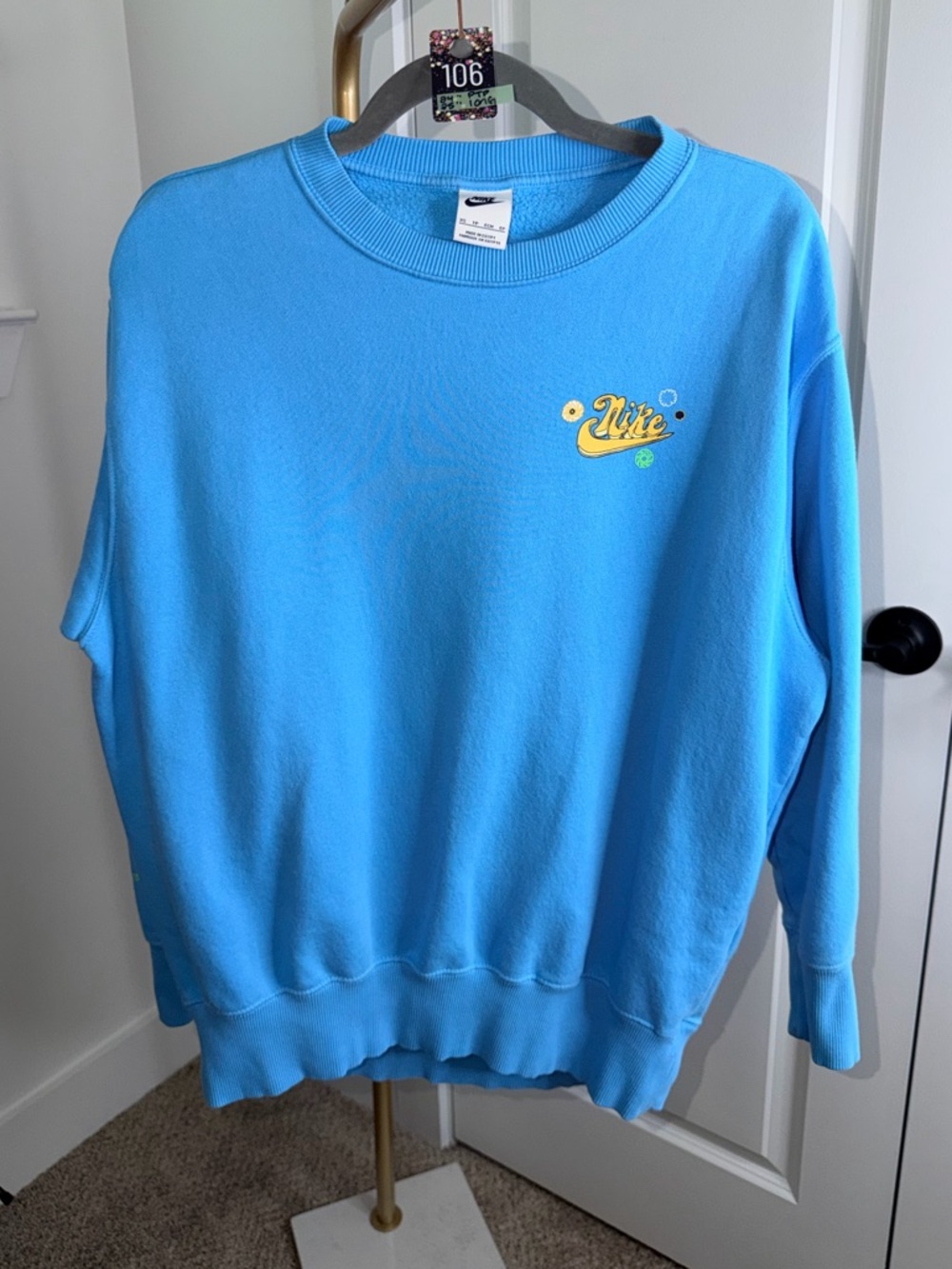 106. Nike Sportswear Phoenix Baltic Blue Crewneck Sweatshirt